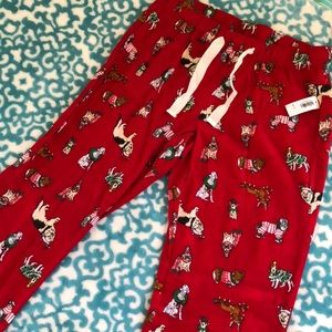 NWT! Old Navy Christmas dog PJ Pants
